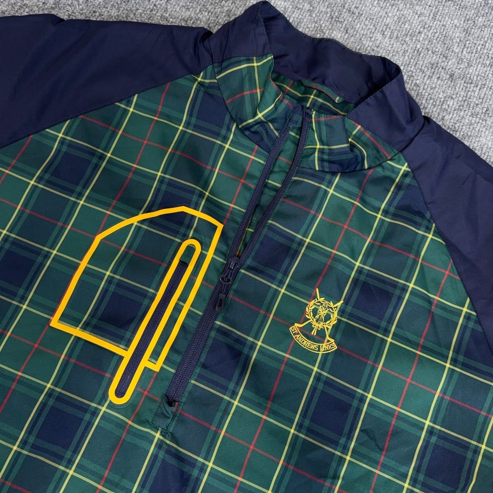 SUNICE Golf Jacket Men 2XL Navy Green Webster Short Sleeve Windshirt St Andrews